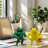 Stylish Frog Figurine - For Home & Office Decor, Ornaments, Birthday Party Gifts, and More, Festive Decoration,Plastic