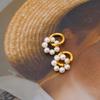 Genuine Freshwater Pearl Dangle Earrings – Light Luxury Summer Accessory for Women