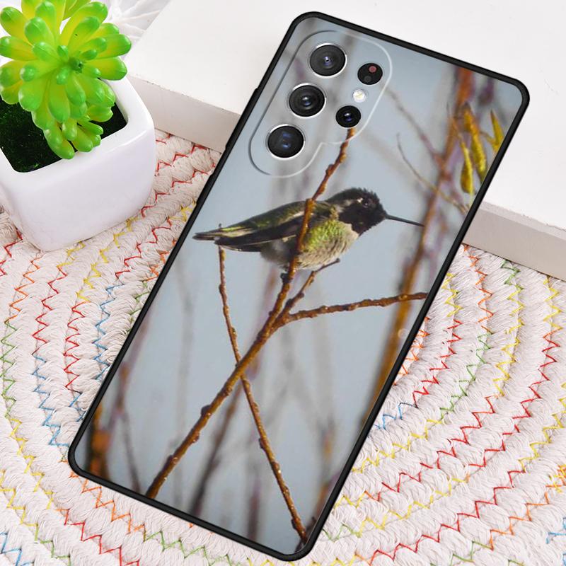 Lovely Birds Hummingbird soft Silicone Phone Case For Samsung Galaxy note 10 pro S26 S25 S24 S23 S22 S21 Plus Ultra Capa Cover