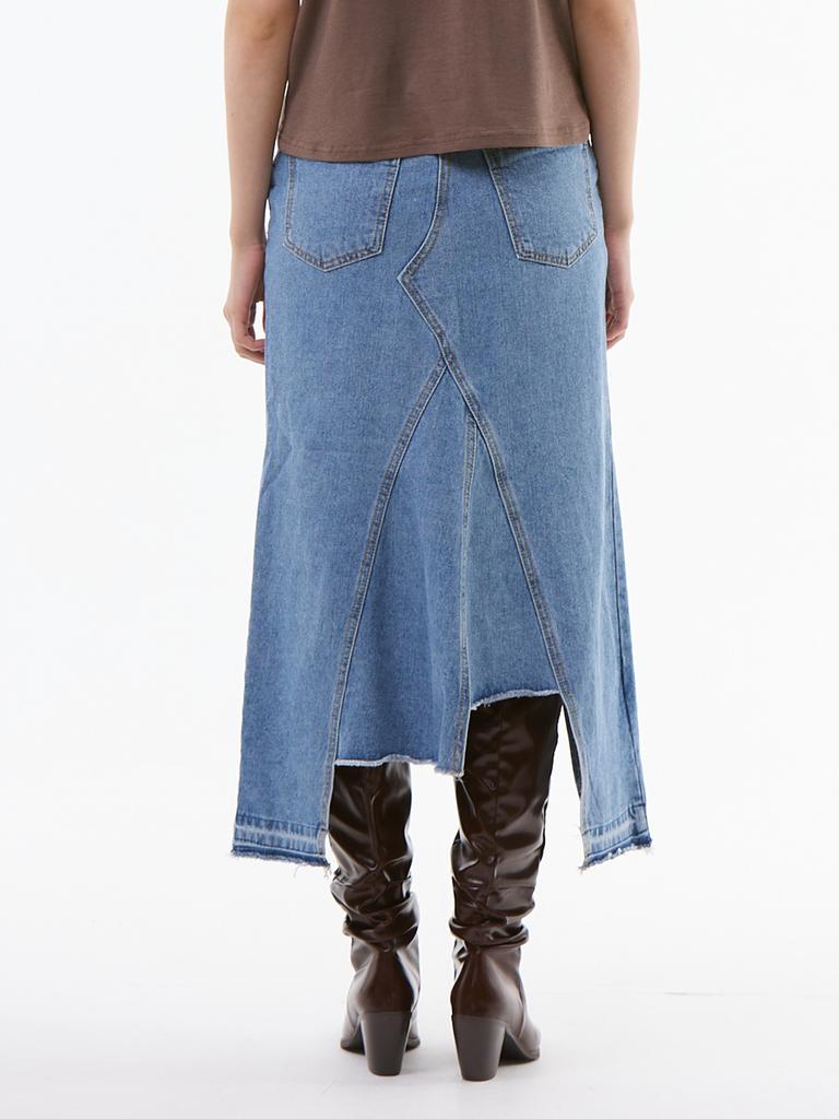 UNKNOWN PLANET Up-353 Asymmetrical Denim Skirt