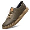 Fashion 2025 New Brand Genuine Leather Mens Walking Sneakers Comfy Designer High End Fashion Lace Up Oxford Shoes Tenis Masculino Flats