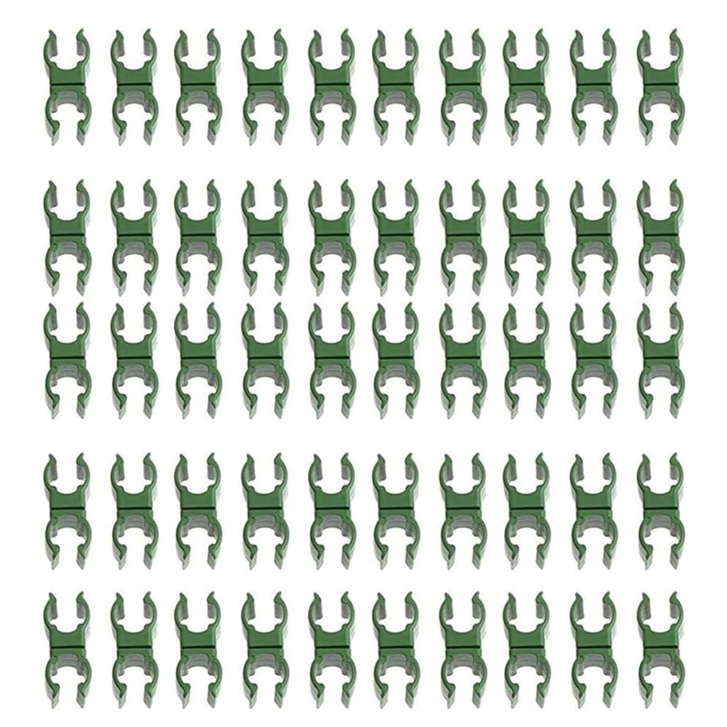 Gardening Plastic Universal Buckle Plastic Coated Fixing Buckle Gardening Support Connector Gardening Accessories