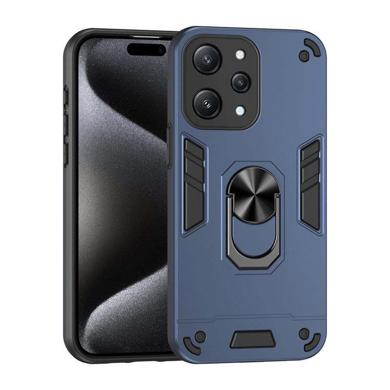 Funda For Xiaomi Redmi 12 4G 5G Case Camera Protect Armor Shockproof Phone Case For Redmy 12 Redmi12 Magnetic Holder Ring Cover