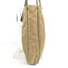 PRADA B9223 triangle logo Vertical Tote Bag Shoulder Bag Nylon Beige
