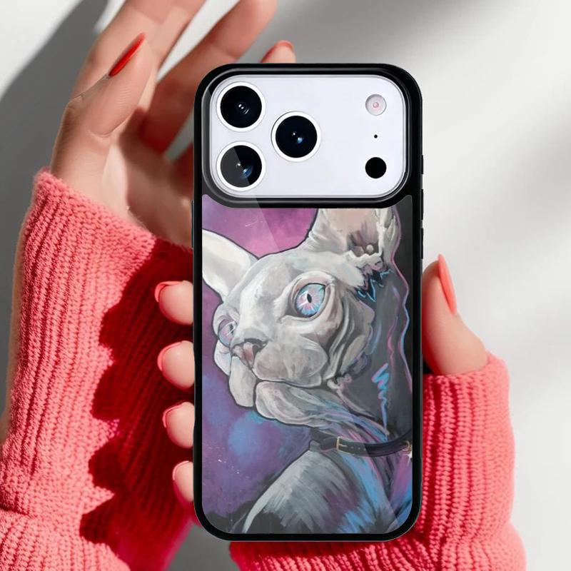 Sphynx Sphinx Cat Phone Case for iPhone 17 Air 16e 15 14 13 Pro Max Back Cover for 12 11 Pro Coque
