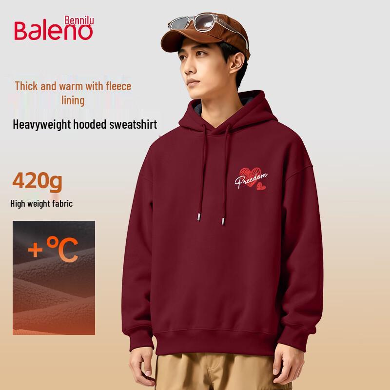 Baleno Men's Winter Hooded Sweatshirt