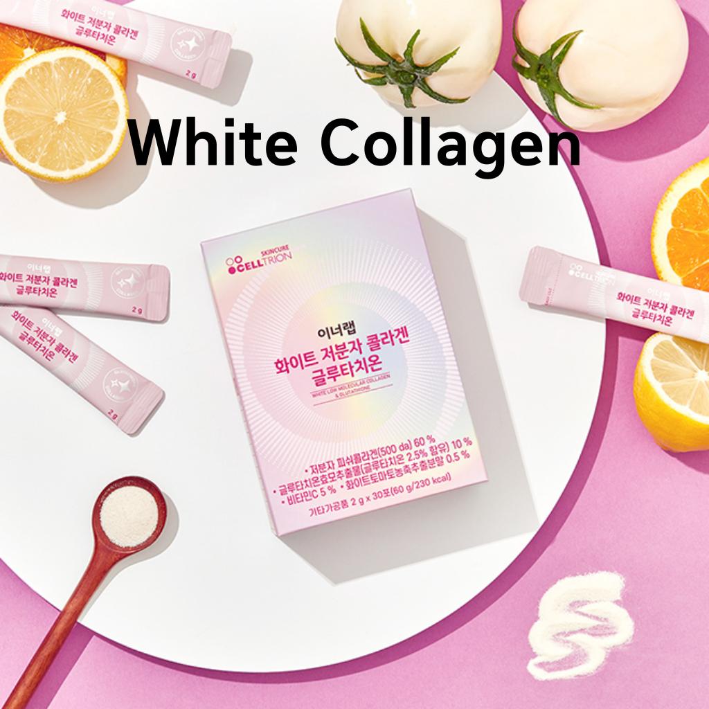 [CELLTRION] White Low Molecular Collagen & Glutathione 60g(2gX30EA)