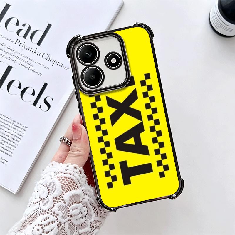 NYC Gelbe Taxi-Cabriolets Weiche Handyhülle Für Xiaomi Redmi Note 14 15 Pro Plus 13 12 11S 11T 5G 10 9S 9 Galvanisiert Anti-Fall Fundas