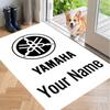 Custom Name Yamaha Racing Crystal Velvet Floor Rug Personalized Text Soft Carpet Home Decor