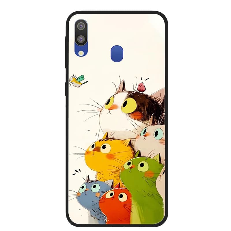 For Samsung Galaxy M20 M30 M30S Case Soft TPU Silicone Case For Samsung A40S M21 M30s M 30S M20 M30 Fashion Patterns Matte Case