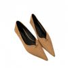 Pointed Head Shallow Mouth Cat Heel Single Shoes Female 2025 Spring and Autumn Style Temperament Suede French Gentle Evening Breeze Fairy High Heels