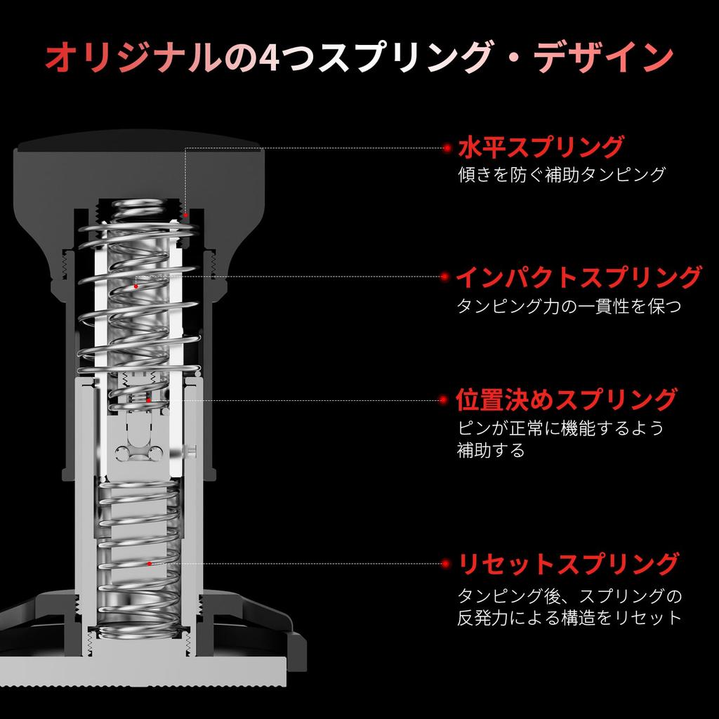 MHW-3BOMBER 51mm Coffee Tamper, Espresso Tamper, Constant Pressure Tamper, Audible Feedback, Easy To Press, YU Series T6146-OS