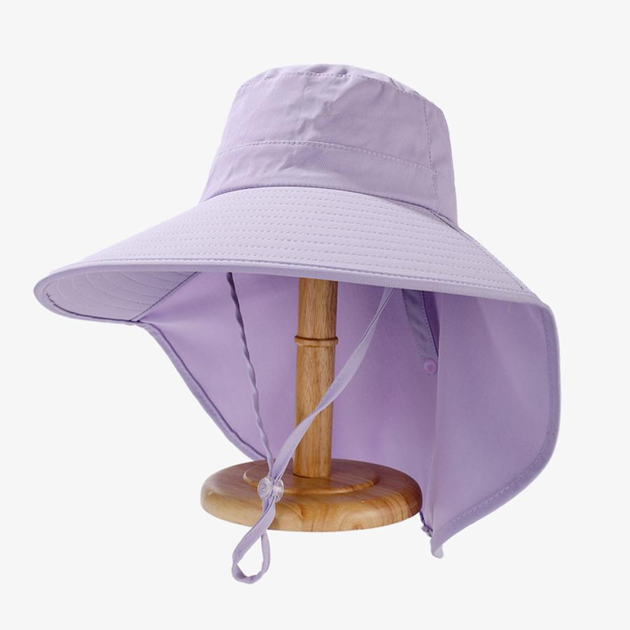 Pălărie cu șal de protecție solară de vară în aer liber Pălărie de drumeție în coadă de cal cu două scopuri Pălărie de pescar