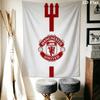Man Utd F Wall Hanging Printed Fabric Blanket Decorative Tapestries for Bedroom Living Room Home Decor