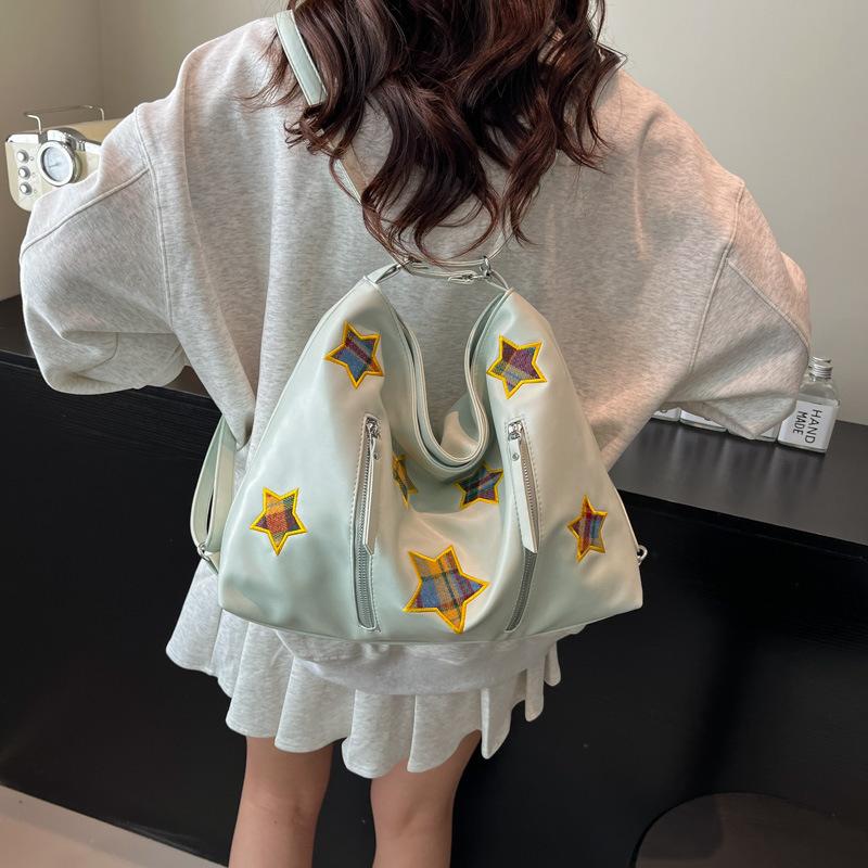 Nowa casualowa torba o dużej pojemności, modna damska torba na plecy z podwójnym ramieniem, wielofunkcyjna torba na jedno ramię, crossbody, torba tote