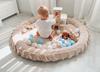 Nest Mat 120cm for Children, Velvet Soft Light Mint
