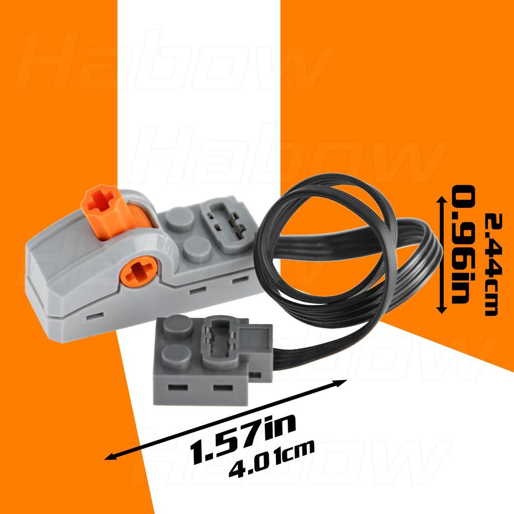 Habow Technic Power Function Control Compatible with Lego Motor MOC Technic Parts Switch-8869 (3-Piece Set)