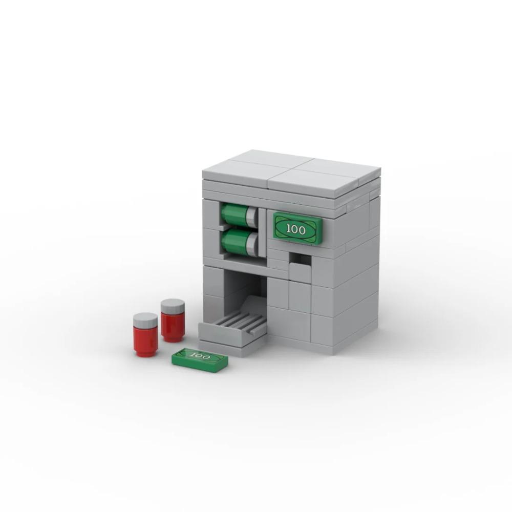 Město Série MOC Scény Pouliční prodejní automat Pohled Gashapon automat Dekorace DIY Stavebnice Vzdělávání Dětské hračky