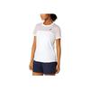 Asics Court Ss Top Comfortable Soft Breathable Short Sleeve T-Shirt Women Tops White Pink 2042A262-108