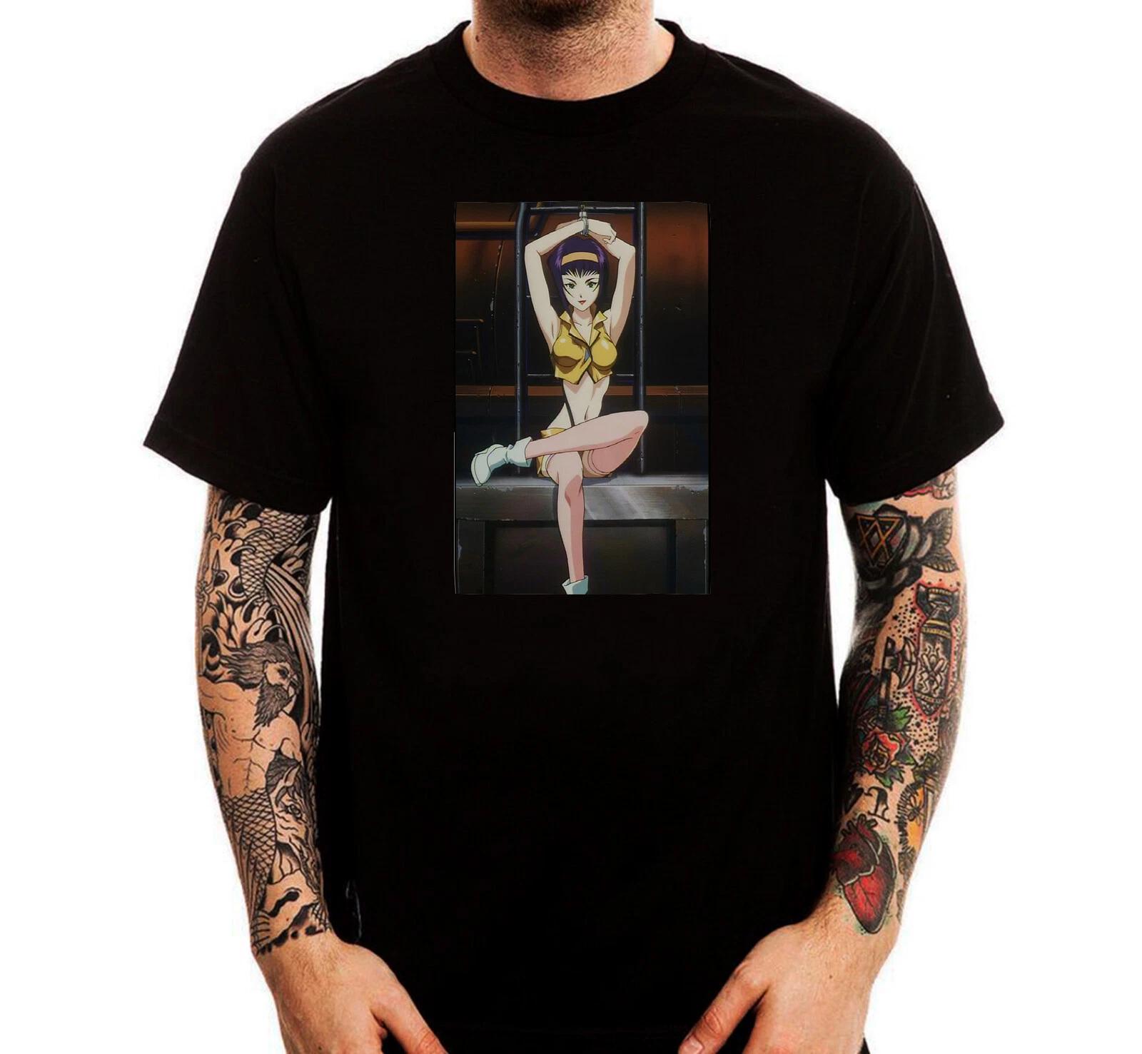 Cowboy Bebop Faye Valentine Sexy Anime Manga Cotton Printed T-Shirt Top 130