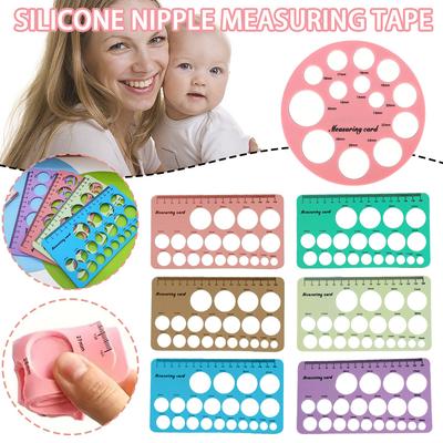 Silicone Double Sides Nipple Measuring Ruler Tool Efficient Breast Pump Feeding Supply Breastpump Accessories for New Mothe Baby