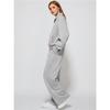 Women's  Half-Zip Sweatshirt And Wide Leg Pants Casual Loungewear Set