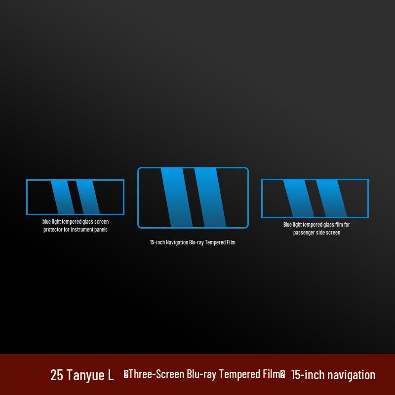 Volkswagen Tayron L Interior Protection: Console, Screen Film & B-Pillar Stickers