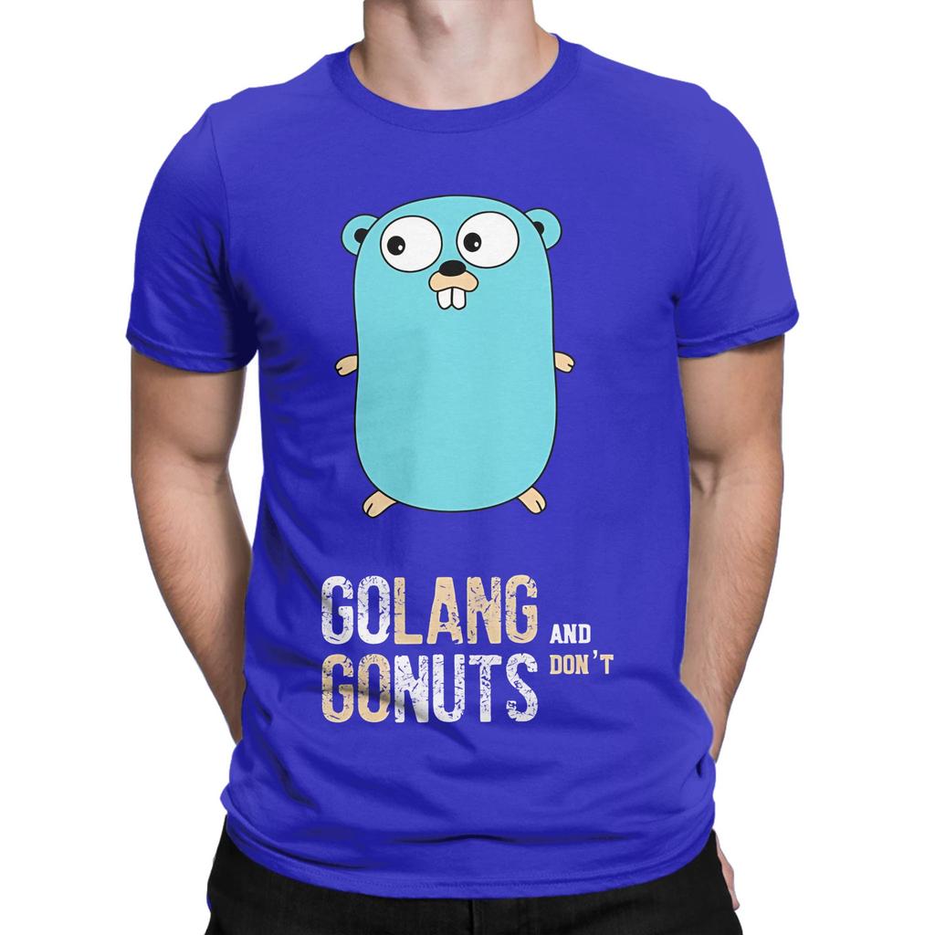 Golang And Dont Go Nuts Funny 100 Cotton Tshirt Gopher Tops Tees For Unisex
