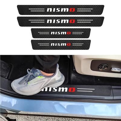 Nissan Side Step Guards, Car Door Guard Stickers, Made of Premium Leather, Scratch-Hide, Scratch-Resistant, and Stain-Resistant, Set of 4 (nismo)