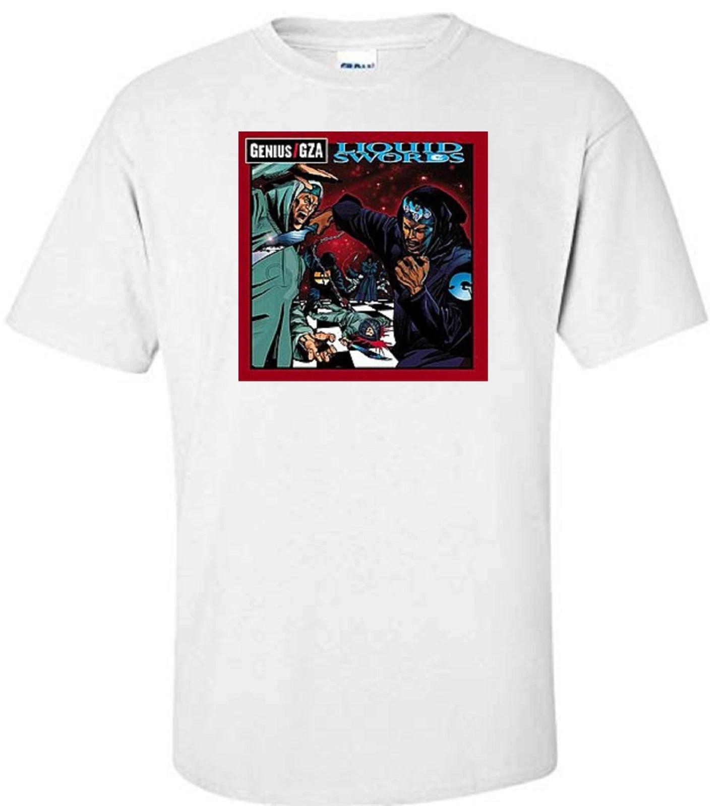 LIQUID SWORDS GZA GENIUS RAP HIP HOP MUSIC WHITE T-shirt S