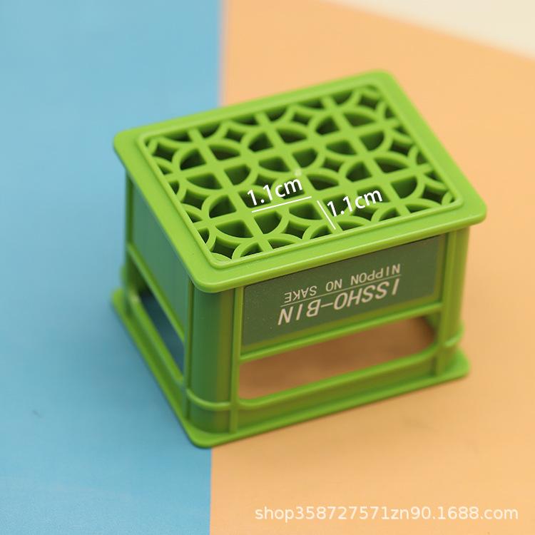 Japanese Bo11 Doll House Mini Simulation Beer Frame Beverage Basket Miniature Model Shooting Props Play House Toy