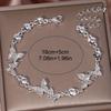 New Zircon Butterfly Bracelet for Women, Popular On Social Media, Korean Version, Simple and Stylish, Personalized, Adjustable Pull-string Bracelet