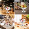 2Pcs Ice Cream Cups Salad Bowl Stainless Steel Goblet Cup Salad Bowl Dessert Fruit Plate Snack Dish Wine Cup Bar Party Supplies