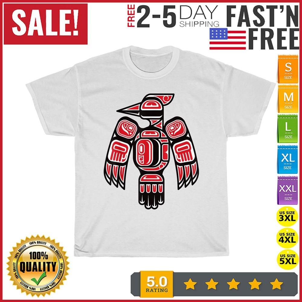 Haida Woodpecker American Indian Native America Indigenous T Shirt Men Women NEW