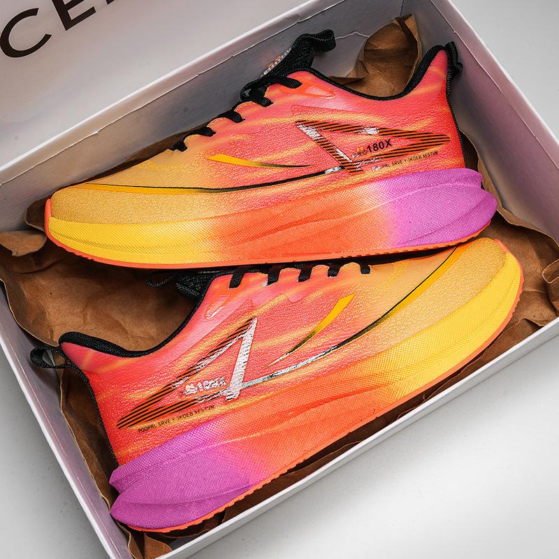 Echte Carbonplatte Laufschuhe Herren und Damen Stoßdämpfende Freizeitschuhe Herren Sport Atmungsaktiv Weichsohle Rückprall Sportschuhe