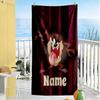 Warner Personalized Name Beach Towel Soft Durable Quick-Dry Suitable for Sports Travel Swimming Yoga Bathroom Beach And Pool