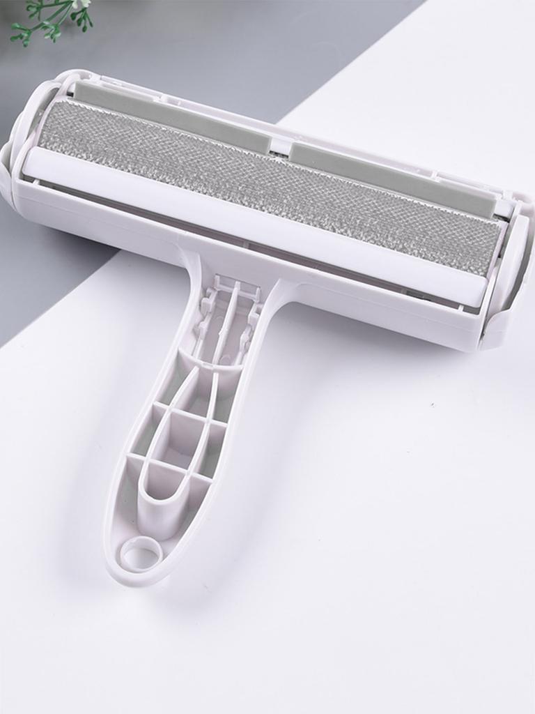 Pet Hair Roller Remover Lint Brush 2-Way Dog Cat Comb Tool Convenient Cleaning Dog Cat Fur Brush Base Home Furniture Sofa Clothe