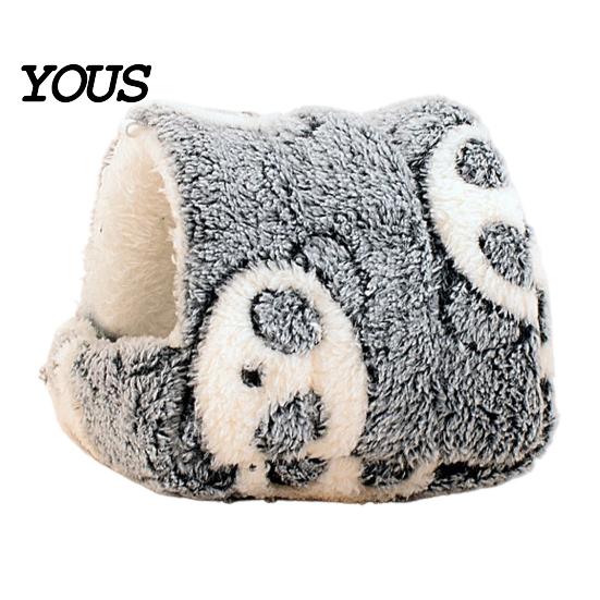 Small Animal Hiding Place Winter Plush Hamster Bed, Cozy Hanging Hammock, Warm Hideout Cave Breathable House Animals Cage Accessory for Sugar Glider,