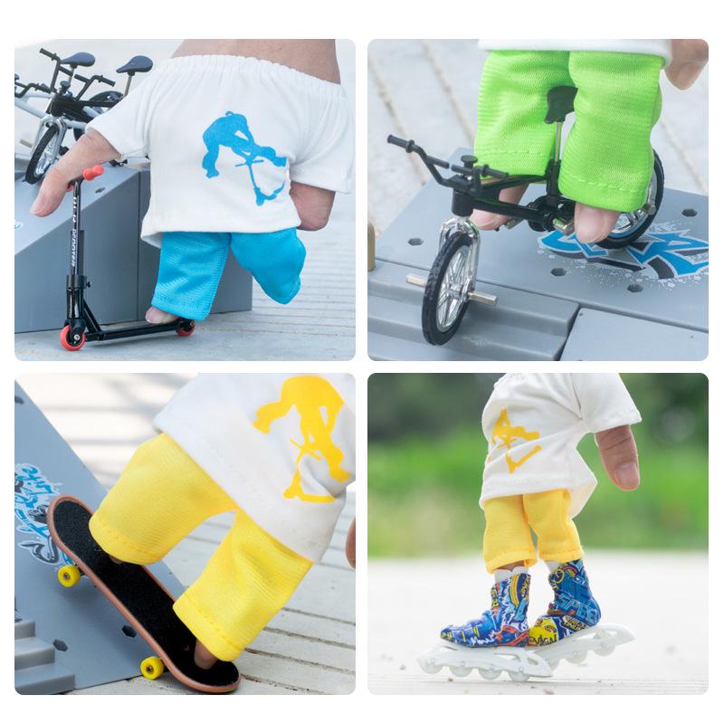 Cross-Border New Finger Clothing & Accessories: Finger Skateboard, Scooter, Bicycle, and Balance Car