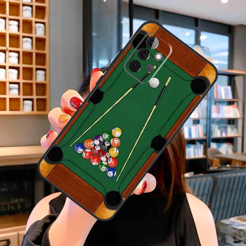 Billiards Snooker 8 Ball Case For Samsung Galaxy A33 A06 A05 A16 A26 A36 A56 A32 A52 A15 A53 A13 A34 A54 A14 A35 A55