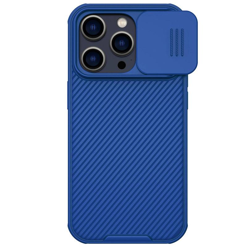 Nillkin Striped Case for iPhone 15 Pro Max 14 Plus 13 Mini 12 with Slide Camera Cover Protector Hard PC+TPU Phone Cover