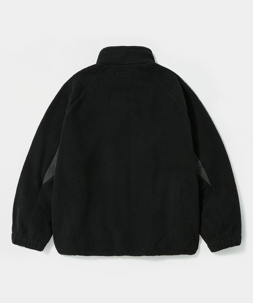 Columbia University Panel Raglan Polar Fleece Zip-Up Jacket_Black