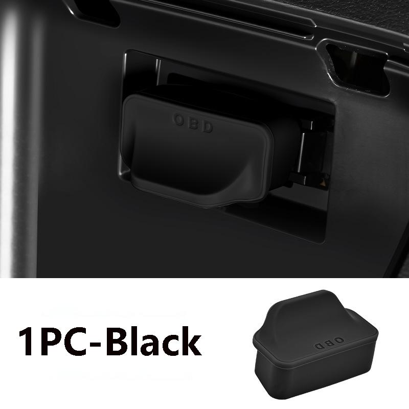 

Silicone Car OBD Port Dust Cover Handle Design OBD Port Lock Protector Sleeve Caps Waterproof Dustproof Car Accessories чорний