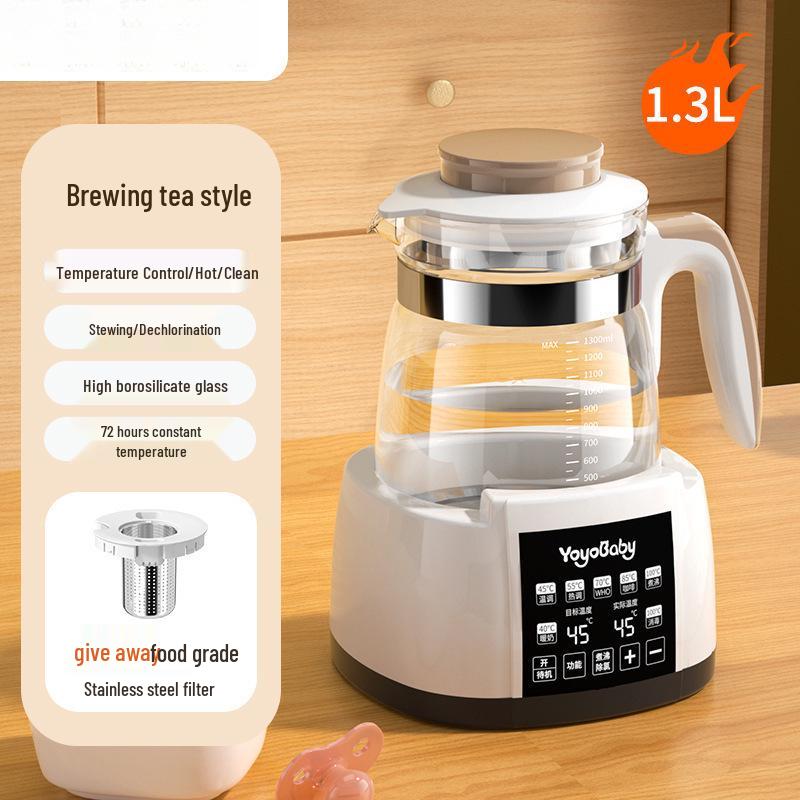 Electric Constant Temperature Kettle with Integrated Tea Maker and Water Boiling Function