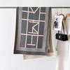 Autumn And Winter Retro Style Warm Scarf Shawl Classic Landscape Letter Printing Decorative Scarf Imitation Cashmere Large Shawl
