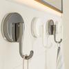 Plastic Suction Cup Hook With No Drilling Wall Mount For Bathroom Kitchen Organizing