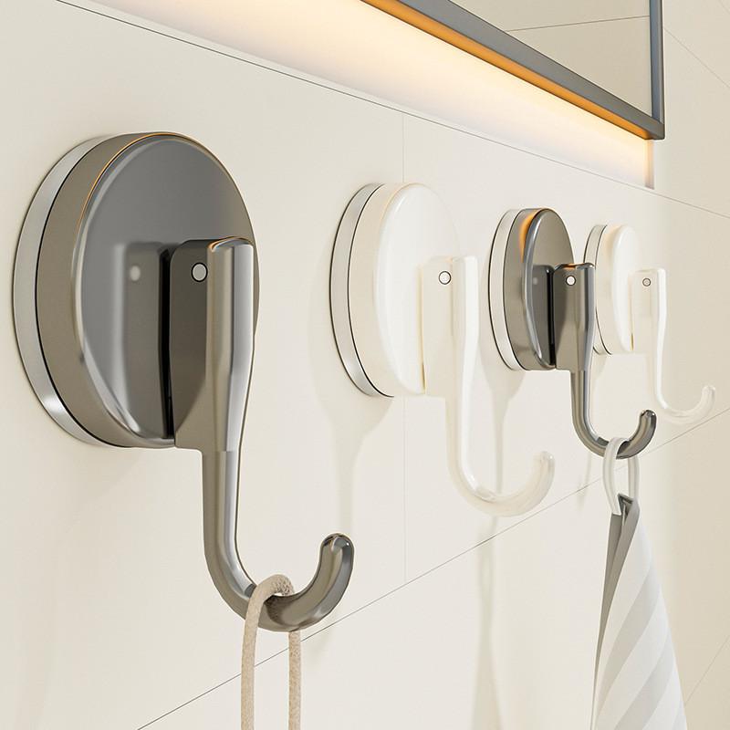 Plastic Suction Cup Hook With No Drilling Wall Mount For Bathroom Kitchen Organizing
