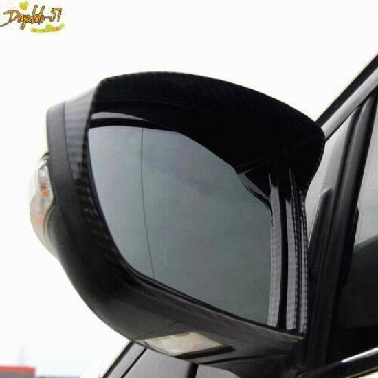 Carbon Fiber For Ford Escape Kuga 2013- Side Mirror Rain Eyebrow Cover Trim
