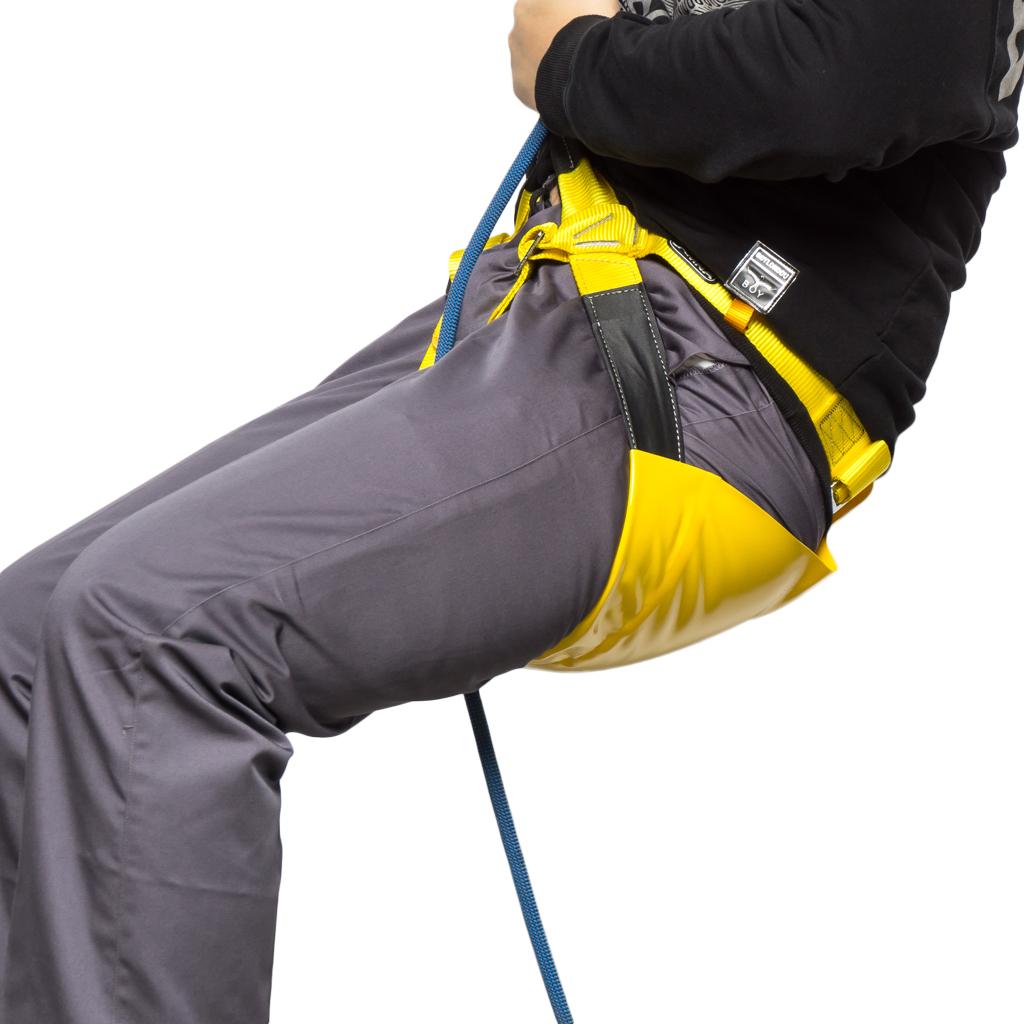 Climbing Harness / Butt Protection, Robust and Wear-resistant