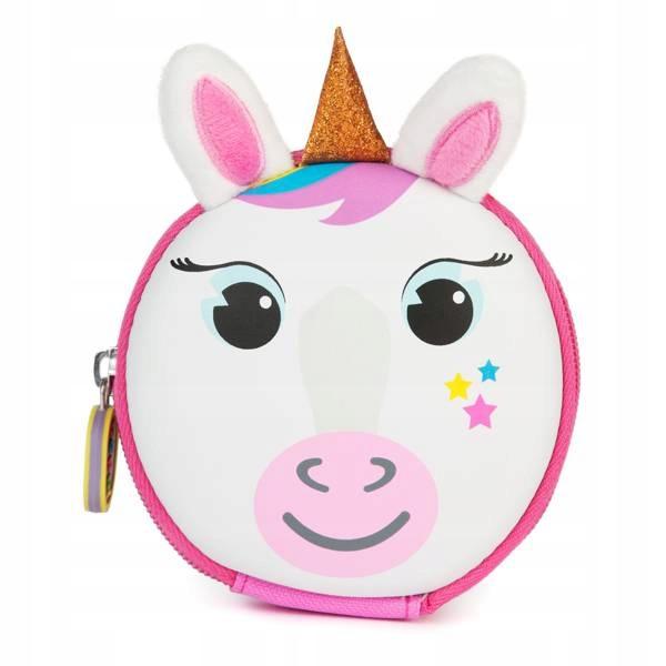 BOPPI, Coin Purse with Cord and Carabiner - UNICORN